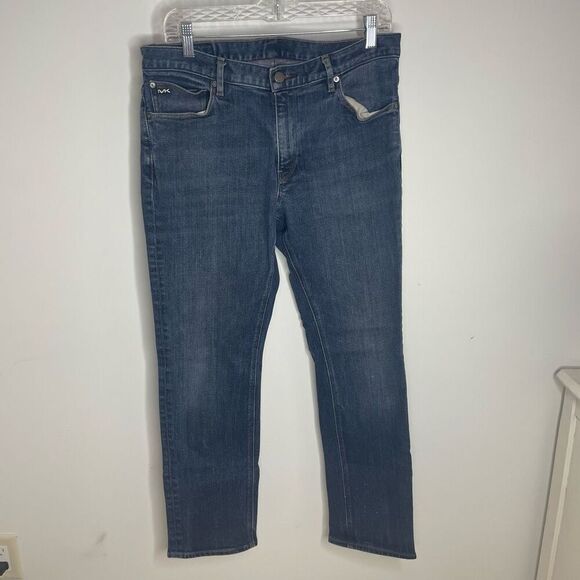 Michael Kors Slim Medium Wash Mens Jeans Fitted 32x30‎ Cotton Stretch - Picture 6 of 8